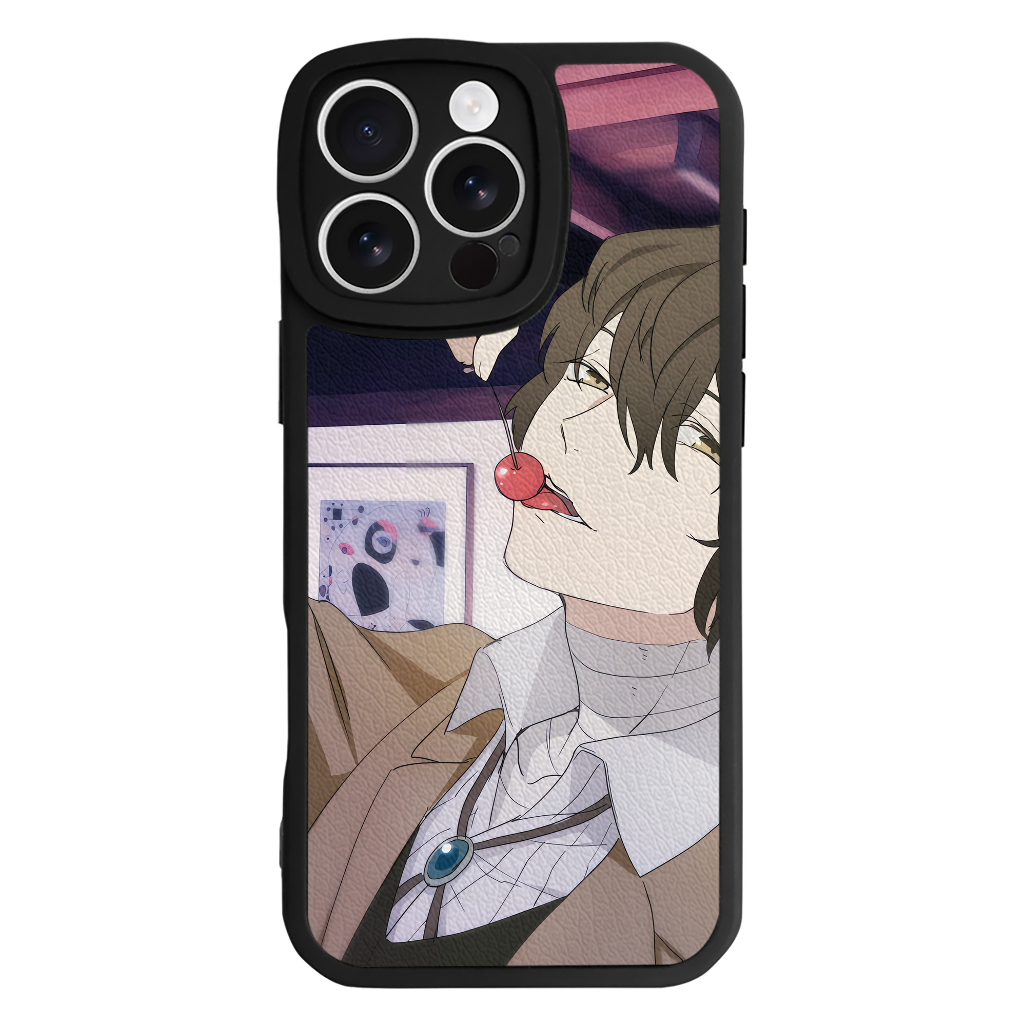 （画像用） 文豪ストレイドッグス Bungo Stray Dogs 【iPhone 16シリーズ対応】シリコンスマホケース（レザー調） 材質：シリコン